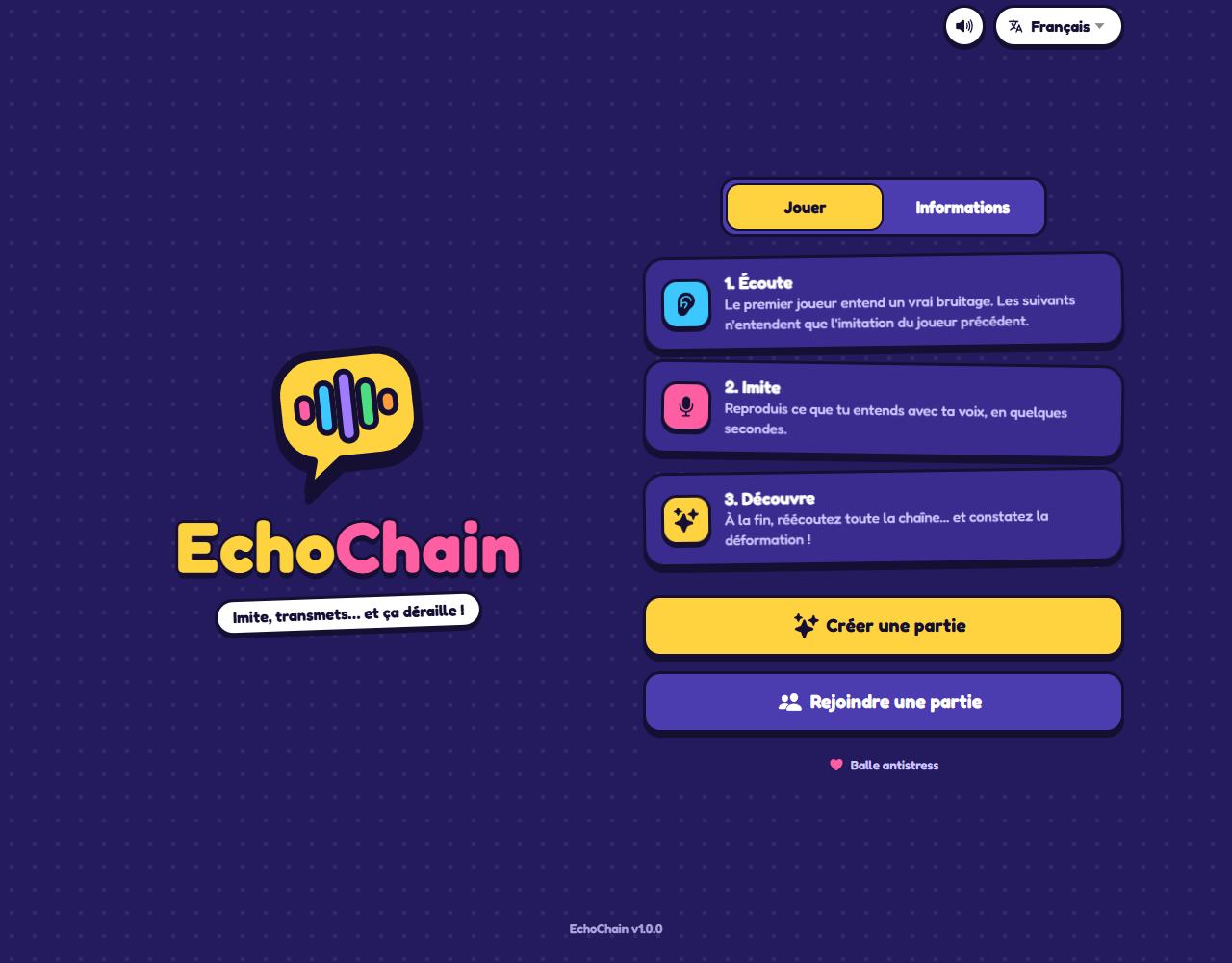Aperçu de EchoChain sur ordinateur