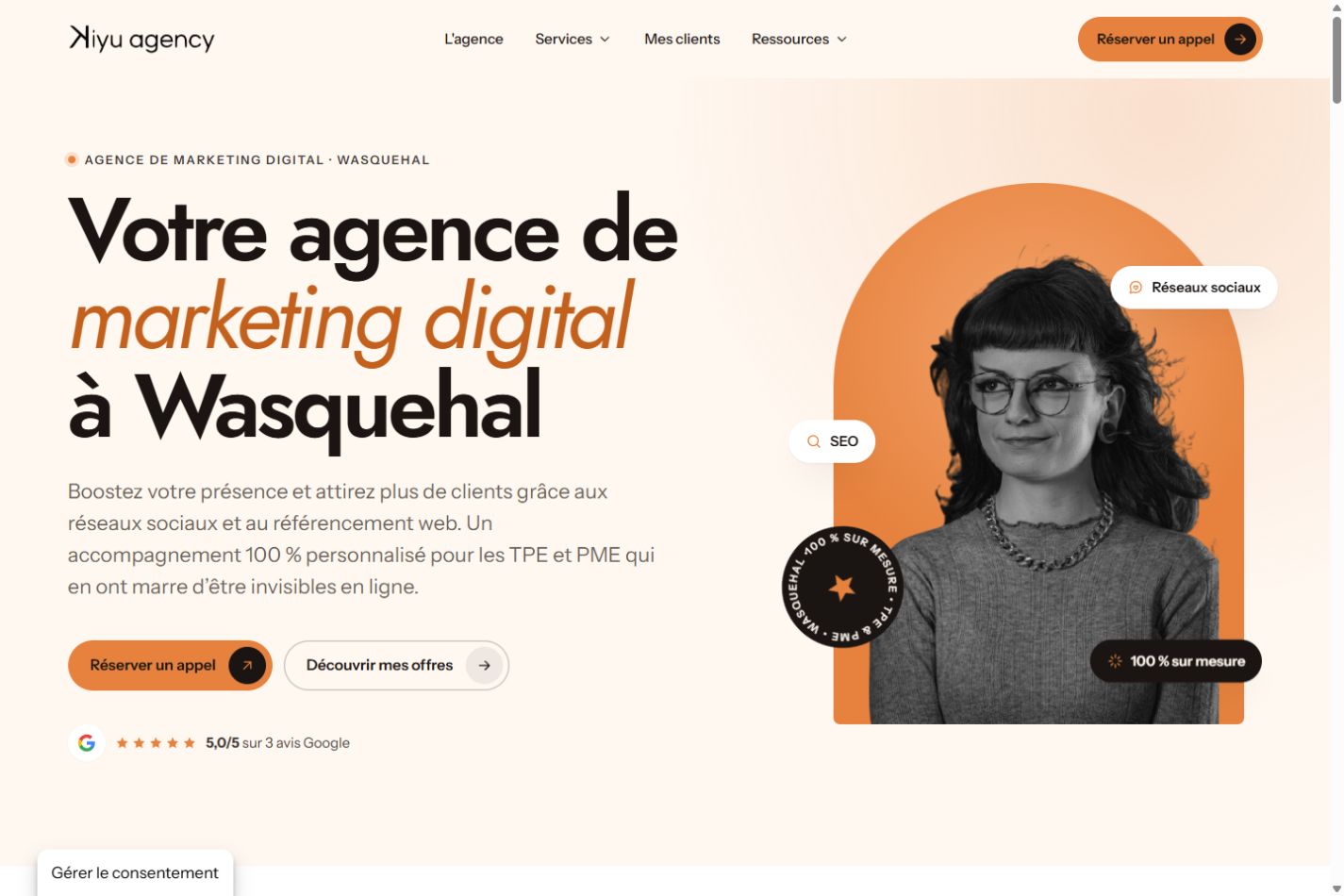 Aperçu du projet Kiyu Agency
