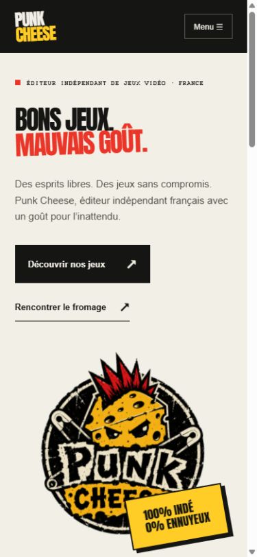 Aperçu de Punk Cheese sur mobile